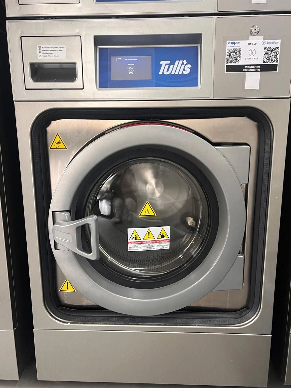 Spin Cafe laundry machine technology